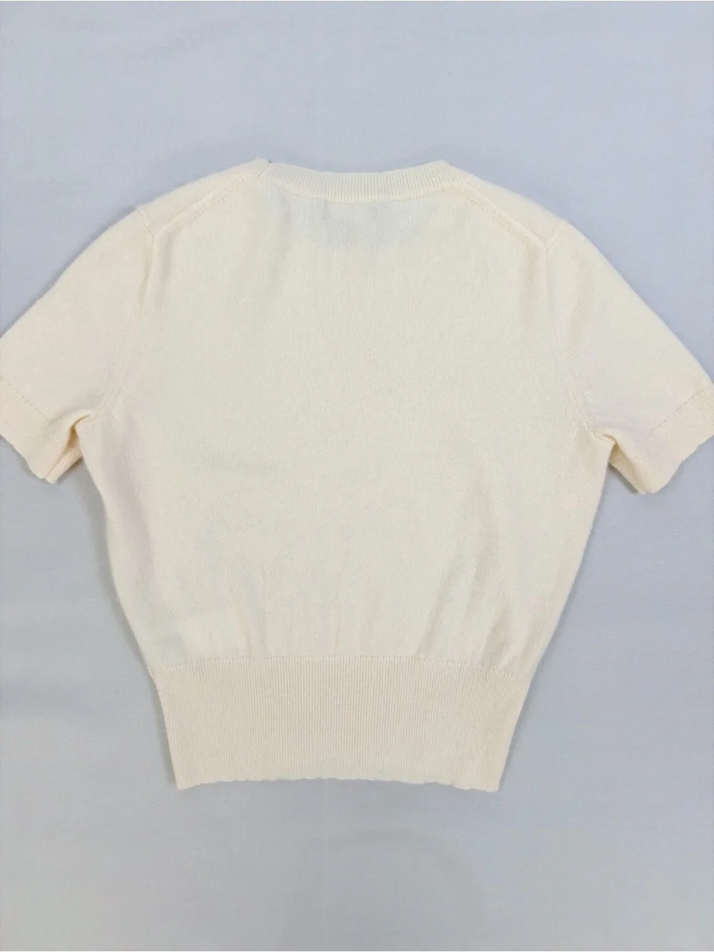 J.Crew Cashmere Short Sleeve Sweater Women’s XS Cream Ivory